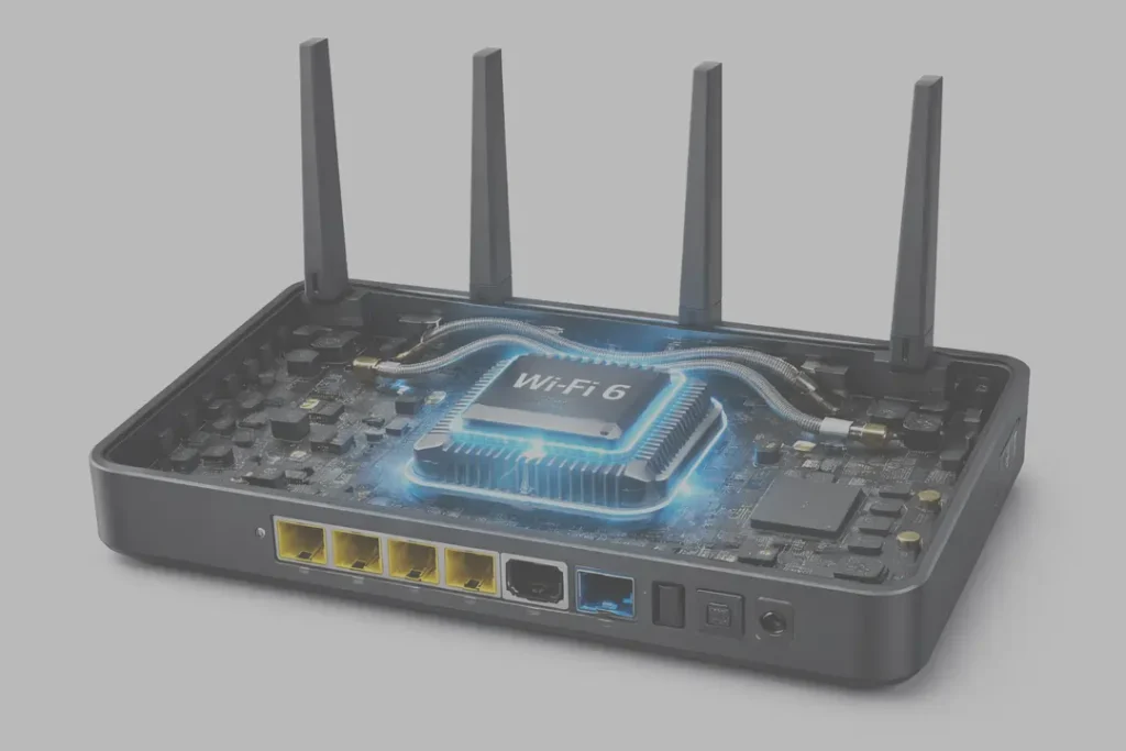 Router processor responsible for VPN encryption performance