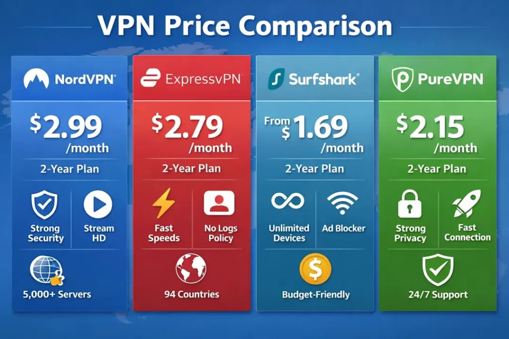 vpn price comparison