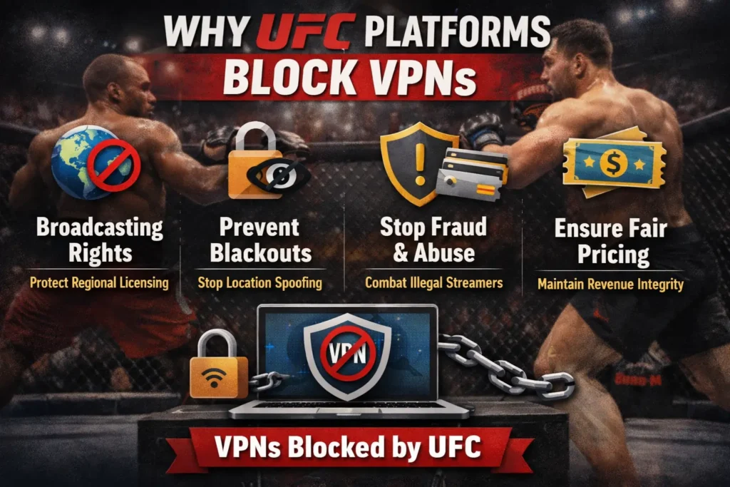 Why UFC Platforms Block VPNs