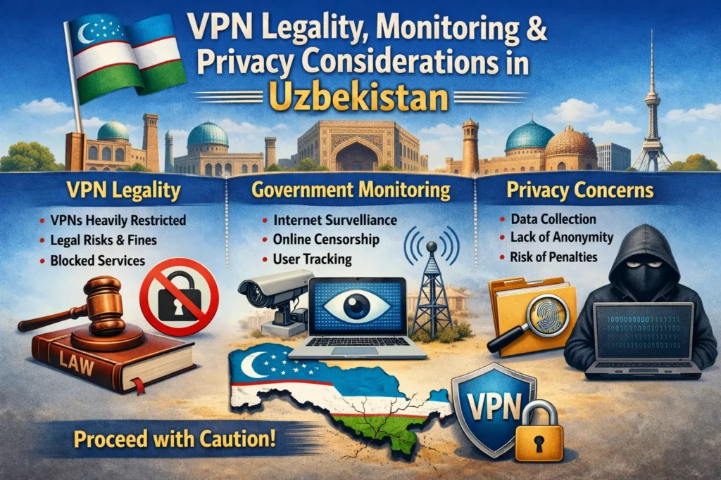 VPN Legality, Monitoring & Privacy Considerations in Uzbekistan