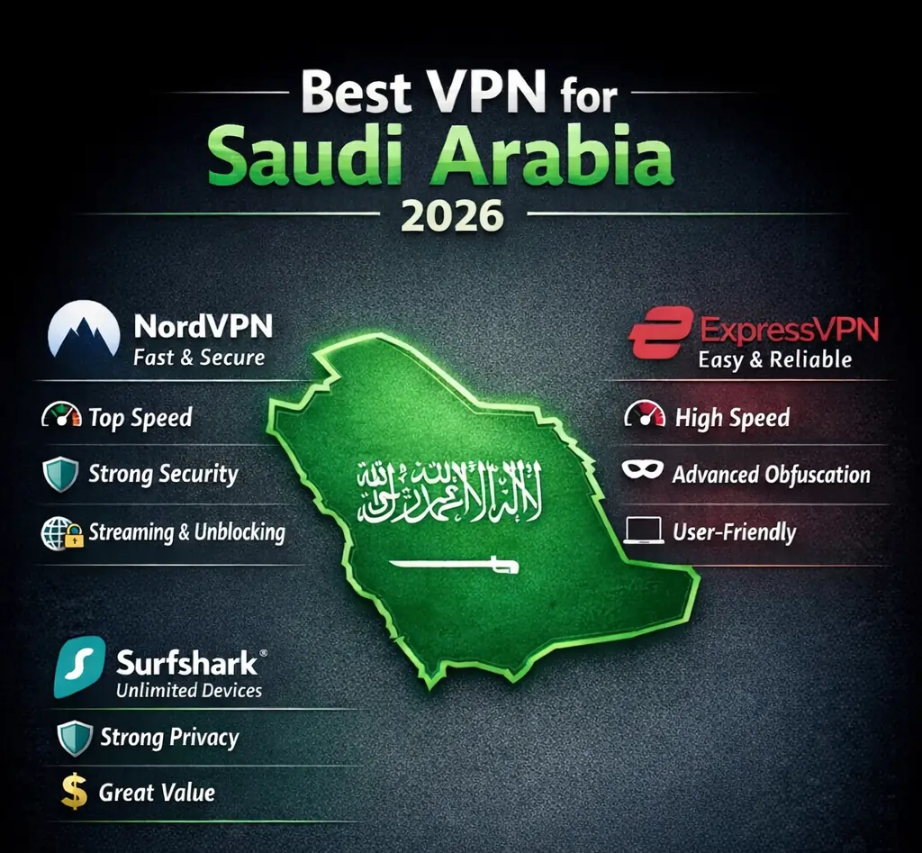 Best VPNs for Saudi Arabia in 2026
