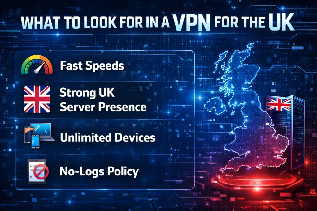 What to Look for in a VPN for the UK
