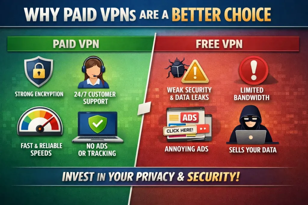 why paid vpn are a better choice