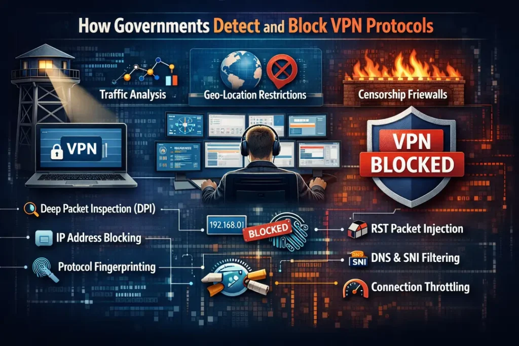 How Governments Detect and Block VPN Protocols