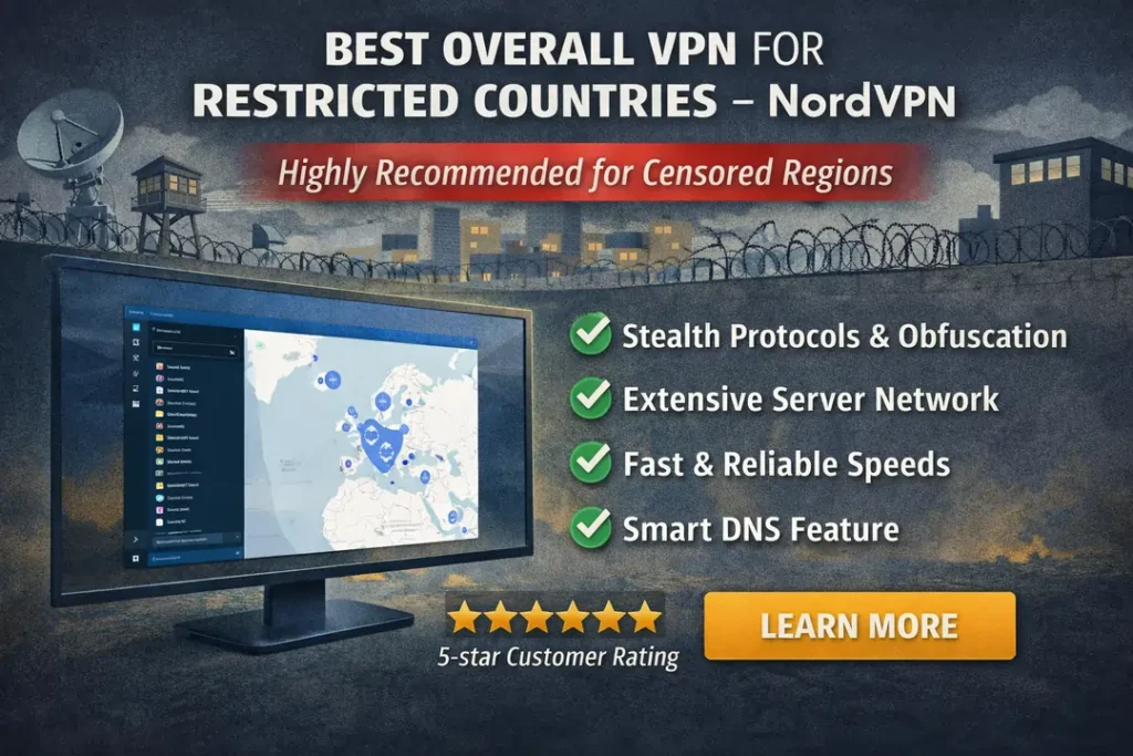 Best Overall VPN for Restricted Countries – NordVPN