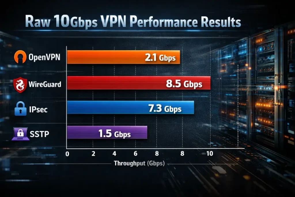 Raw 10Gbps VPN Performance Results