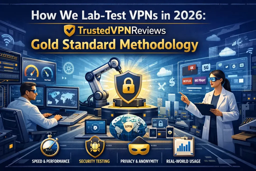 How We Lab-Test VPNs in 2026: The TrustedVPNReviews Gold Standard Methodology