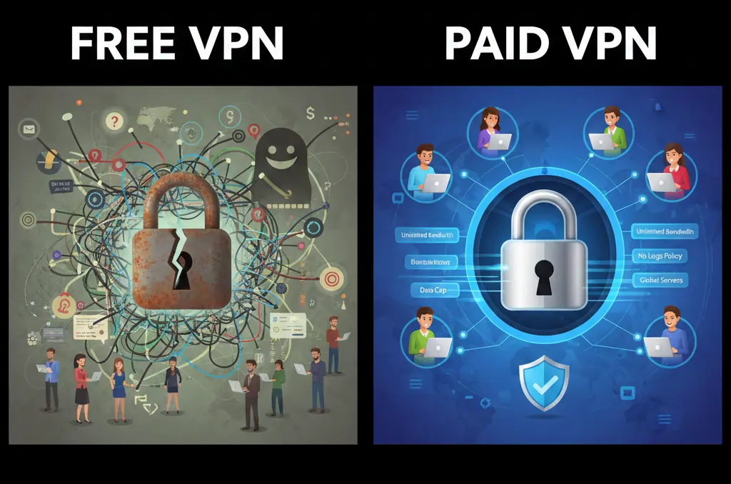 free vpn vs paid vpn