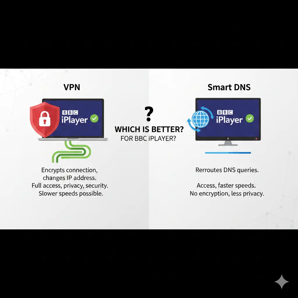 VPN vs Smart DNS for BBC iPlayer: Which Is Better?
