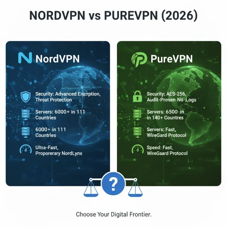 NordVPN vs PureVPN (2026):