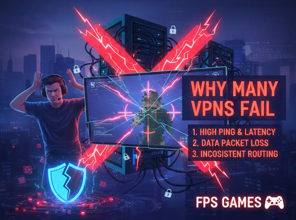 Why Many VPNs Fail in FPS Games