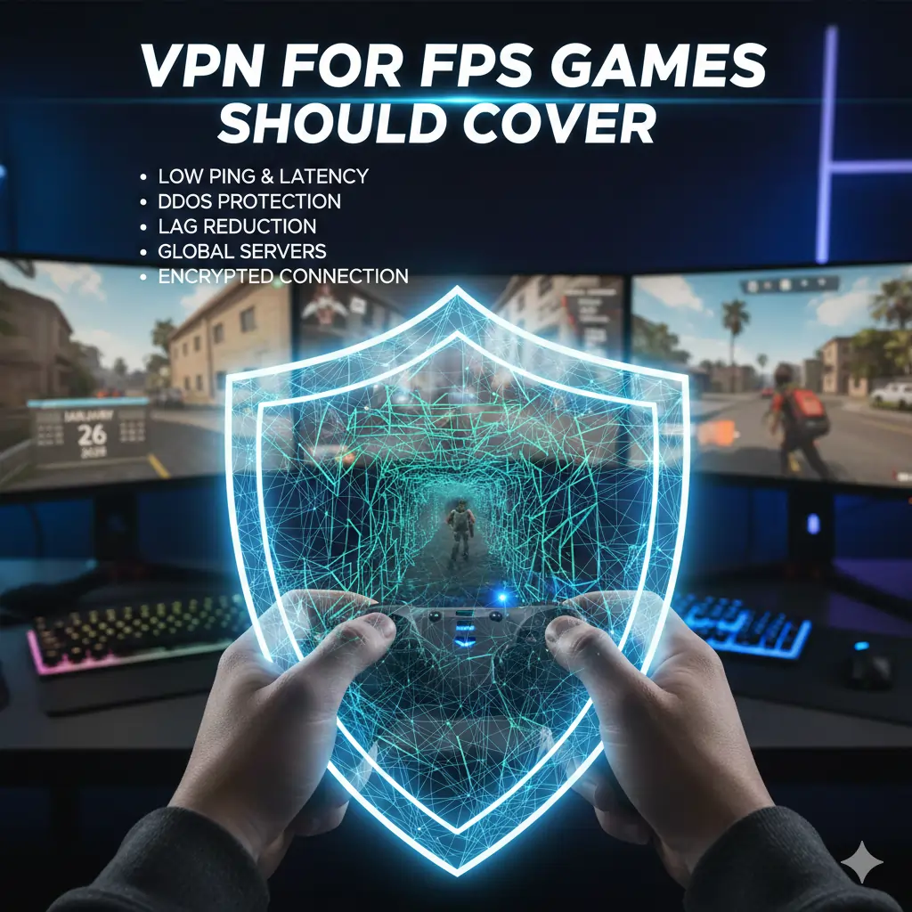 VPN for FPS Games Should Cover