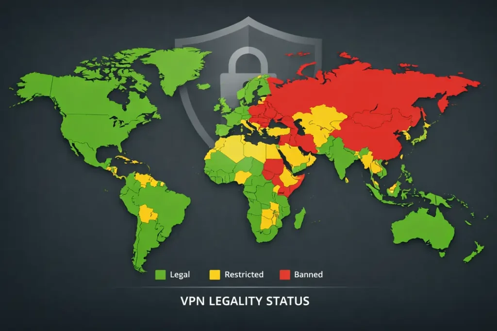 VPN Legality Map