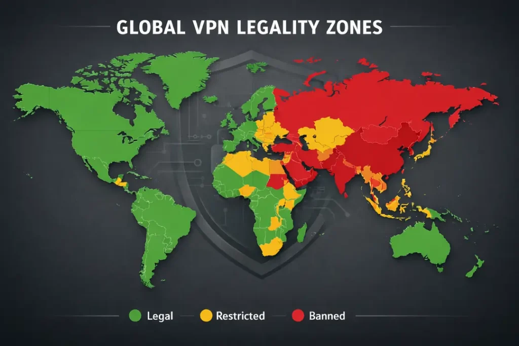 VPN Laws by Region