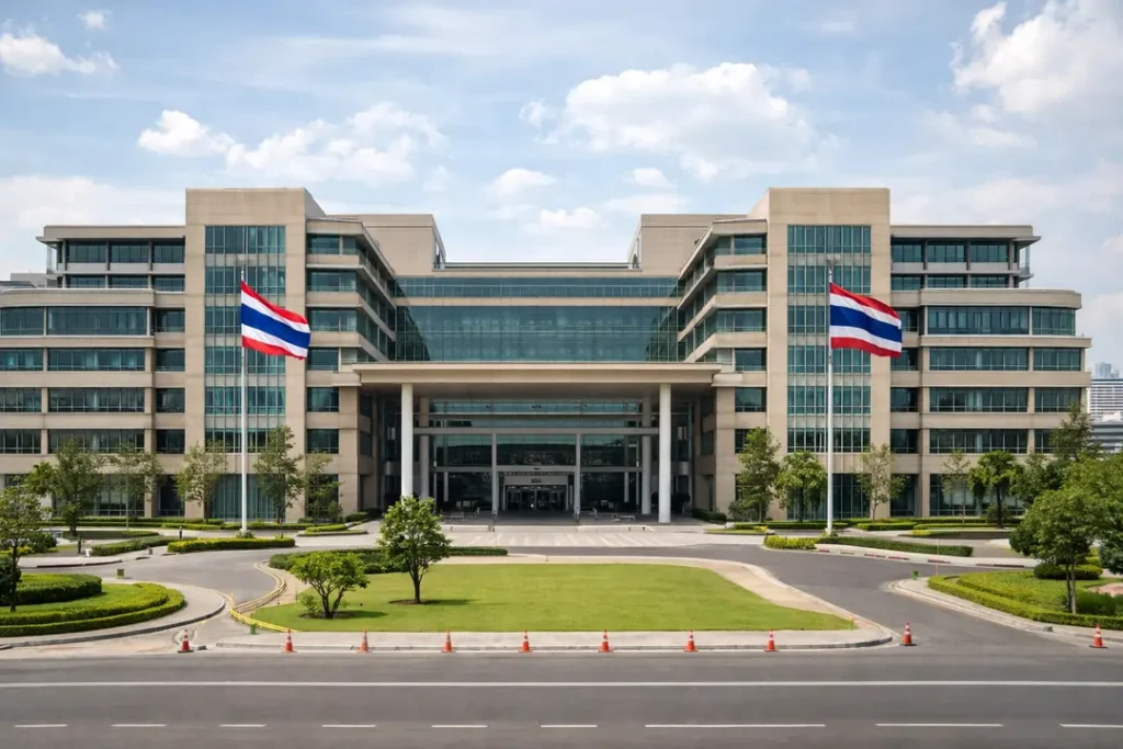 Neutral Bangkok government building