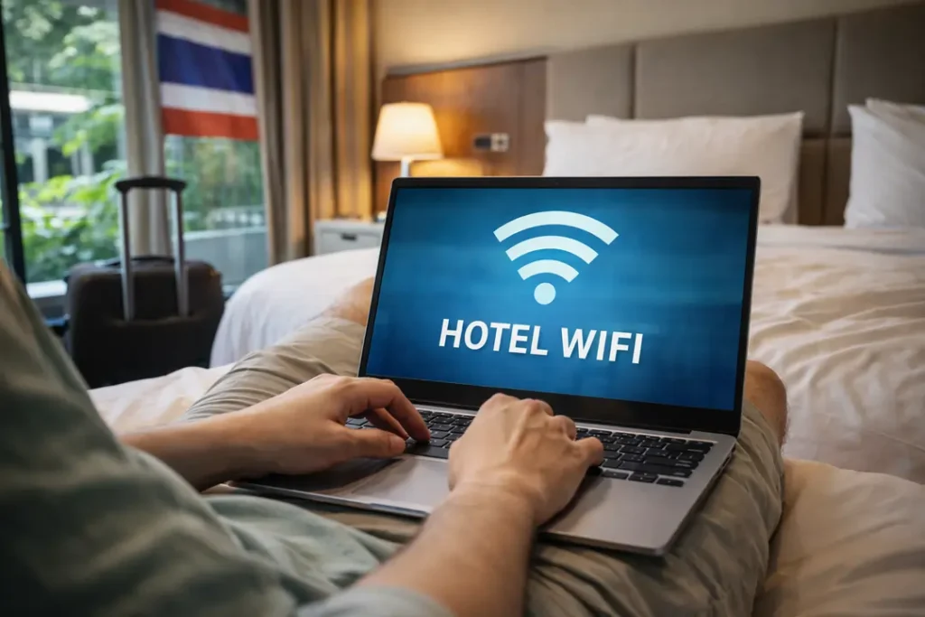 Hotel room work on the go