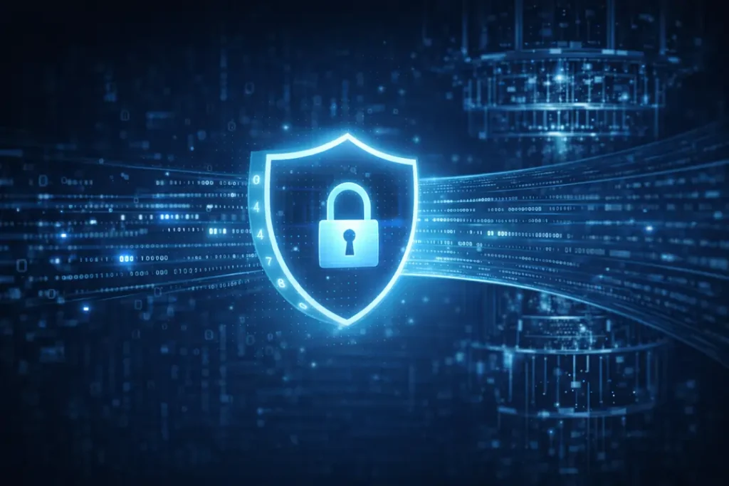 Modern VPN encryption protecting data against future quantum computing threats