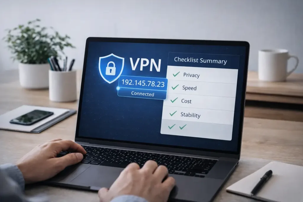VPN dedicated IP summary and secure connection setup
