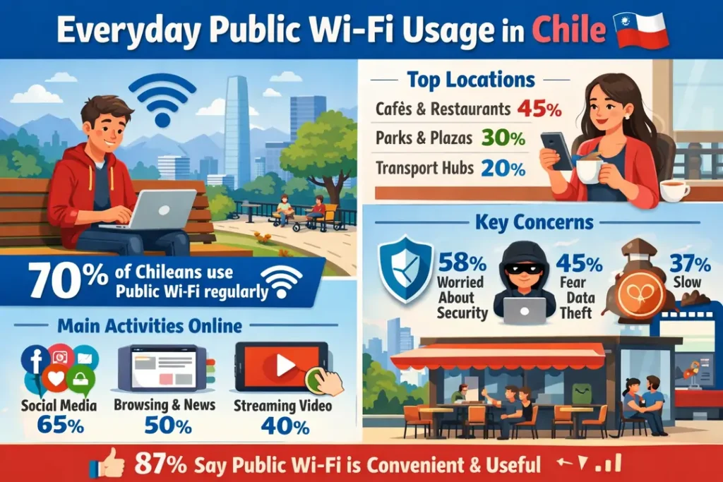 Everyday public Wi-Fi usage in Chile