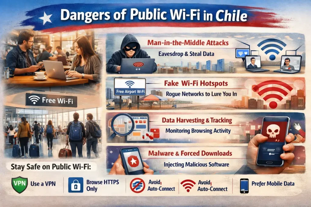 Dangers of public wifi in chile