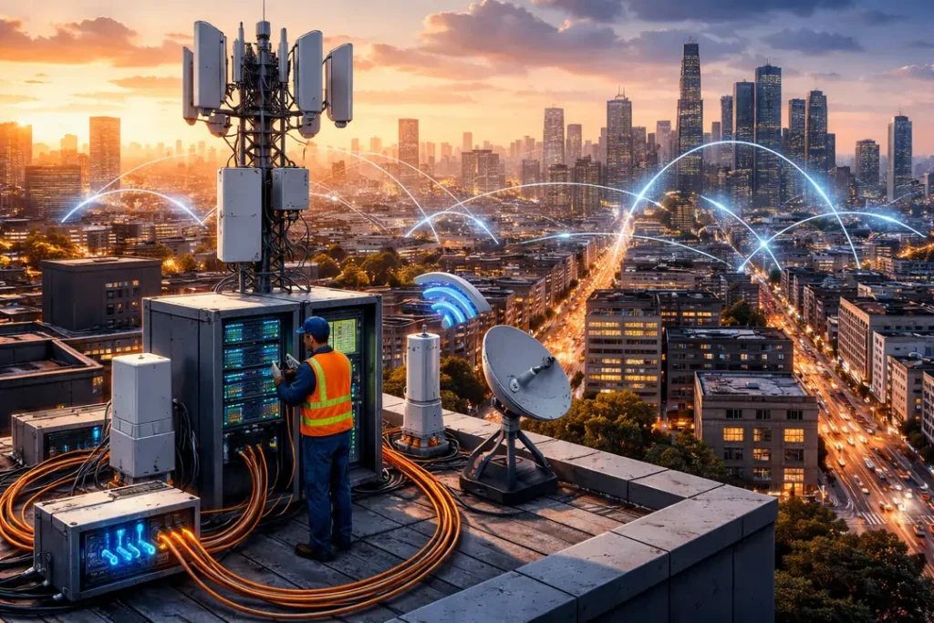 Urban broadband setup