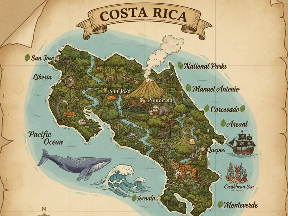 Costa Rica Map
